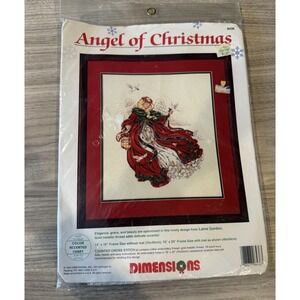 Vintage 1993 ANGEL OF CHRISTMAS #8436 DIMENSIONS Counted Cross Stitch